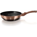 BerlingerHaus Metallic Line Rose Gold Noir BH-1891 Panvica wok s mramorovým povrchom 28 cm