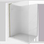Mexen Kioto L душ кабина Walk-in 120 x 200 cm, райета, златна - 800-120-103-50-09 (800-120-103-50-09)