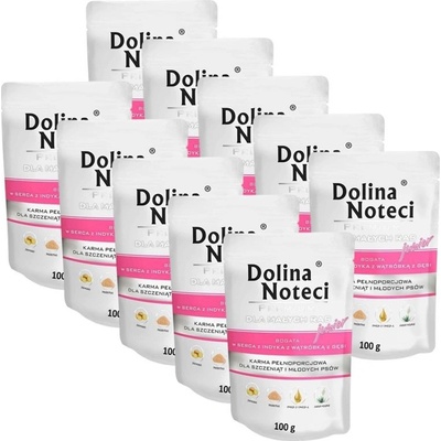 Dolina Noteci Premium Junior Small Breed Turkey Hearts & Goose Liver 10 x 100 g