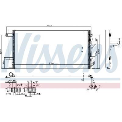 Chladič klimatizace NISSENS 940099