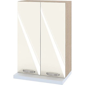 Image 1 of ИРИМ Висок горен кухненски шкаф за аспиратор с две врати Сити МФ-Крийм гланц-11-117 60/30/86 см