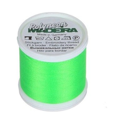 Vyšívací nitě PES Madeira Polyneon (400m) barva 1850 neon lime