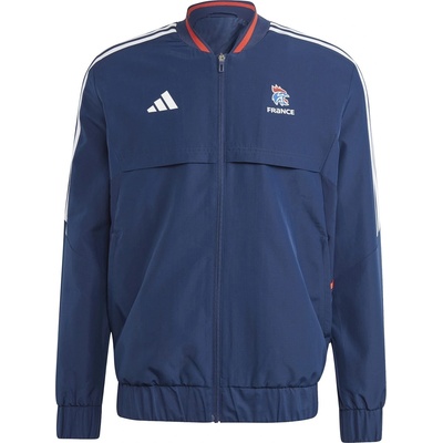 adidas Яке Adidas Men's France Handball Anthem Long Sleeve Performance Training Jacket - Team Navy Blue