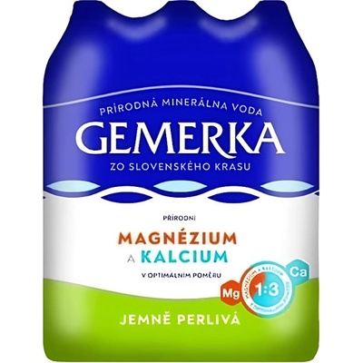 Gemerka Magnézium a kalcium jemně perlivá minerální voda 6 x 1,5 l
