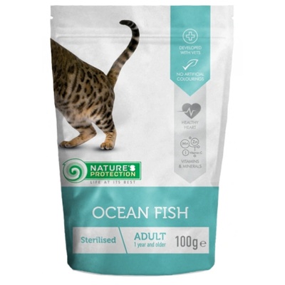 Nature's Protection Nature's Protection CAT Sterilised Okean Fish - пауч океанса риба за кастрирани котки, Литва - 100 гр
