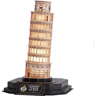 3d пъзел с led Нощно издание: Наклонената кула в Пиза 42 части