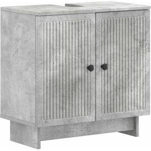 vidaXL Шкаф за мивка в баня EDE Бетонно сиво 59, 5 x 31, 5 x 59 см (895908)