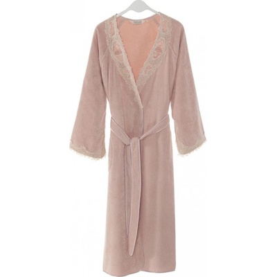 Soft Cotton dámský elegantní župan DESTAN Starorůžová