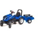 Falk FALK Šlapací traktor New Holland T6 s vlečkou modrý FA-3080AB