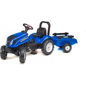 Falk FALK Šlapací traktor New Holland T6 s vlečkou modrý FA-3080AB