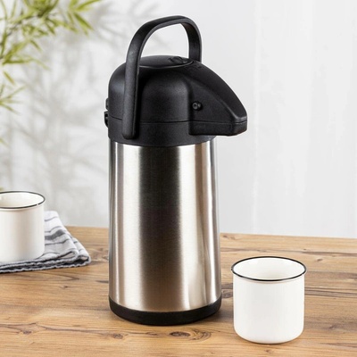 Haushalt international Nerezová termoska s pumpičkou 2,2 l