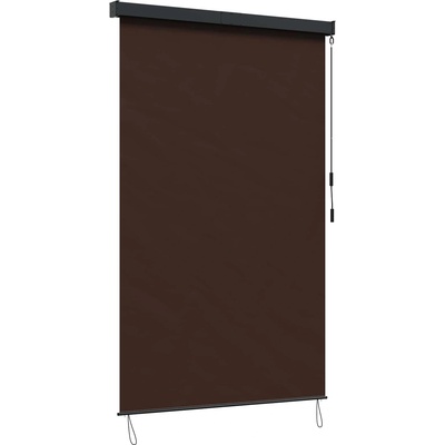 vidaXL Ролетна щора Кафяво 100 x 250 cm Текстил и Алуминий (42037178)