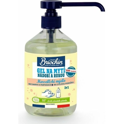 Briochin Gél na umývanie riadu aj rúk 2v1 marseillské mydlo, 500 ml