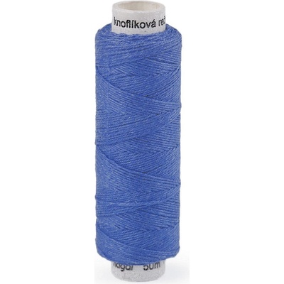 Nitě lněné knoflíkové 50 m Varianta: 553 modrá, Balení: 1 ks