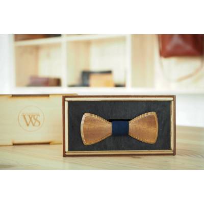Wood Style Motýlek Mini Modrotisk Třešeň
