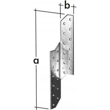 Domax Krokvová spojka ľavá LK 3 32 x 210 x 2,0 mm