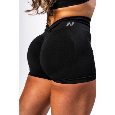 Nebbia Bezšvové push-up šortky s vysokým pásom TOTALLY SEAMLESS 304 čierne