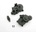 Traxxas Gearbox halves (front & rear)/ shift detent ball/ spring/ 4m, TRX3991X (TRX3991X)