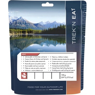 Trek'n eat Cestoviny s krehkým kuraťom a špenátom 150 g