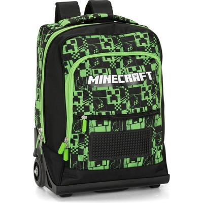 Minecraft Ученическа раница на колела Minecraft Premium Pixels Green (70385)