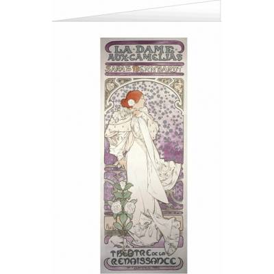 Blahopřání Alfons Mucha – La Dame aux Camélias