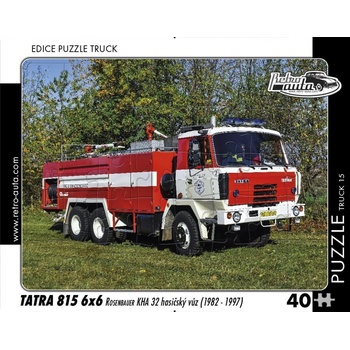 RETRO-AUTA TRUCK č.15 Tatra 815 6x6 Rosenbauer KHA 32 hasičský automobil 1982-1997 40 dielov