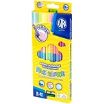 Astra Цветни двустранни триъгълни моливи, Astra, 12 броя, 24цвята (AS312120003)