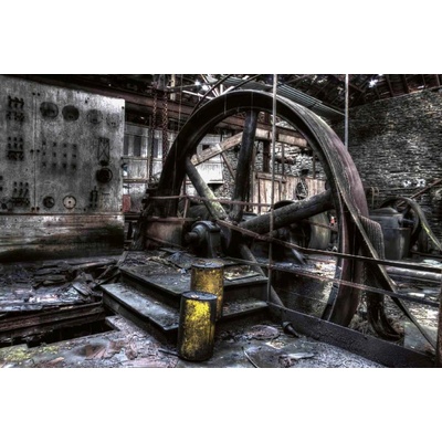 Dimex MS-5-0868 Vliesová fototapeta Břidlicová továrna rozměry 375 x 250 cm