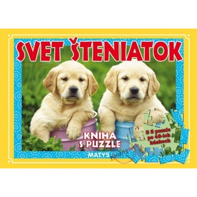 Svet šteniatok kniha s puzzle