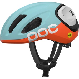 POC Каска за шосейно колоездене POC Amidal Bike helmet - Indicolite Blue Matt / Carnelian Orange Matt - размер M 54-59 cm (851-1987-0612)
