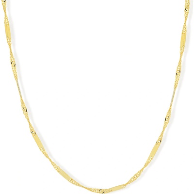 Lillian Vassago Zlatý řetízek typu singapur, zdobený LLV59-GCH047Y