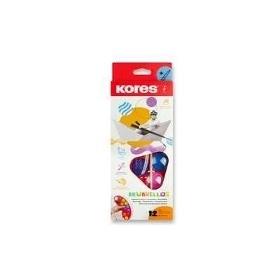 Kórese Akuarellos vodná farba 12 farieb, priemer 30 mm