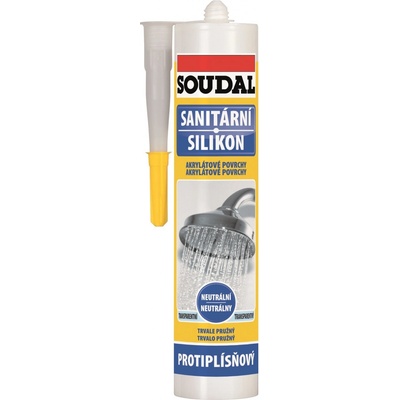 SOUDAL Sanitárny silikón 300g biely