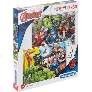 Clementoni - Puzzle 2x60 Avengers - 40 - 99 piese