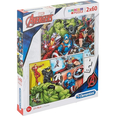 Clementoni - Puzzle 2x60 Avengers - 40 - 99 piese