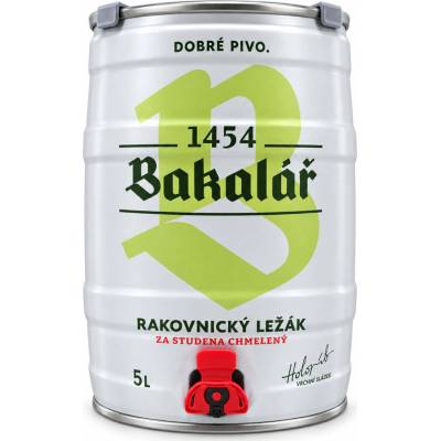 Bakalář ležák za studena chmelený 12° 5,2% 5 l (sud)