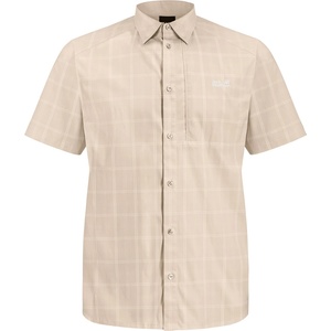Jack Wolfskin Мъжка риза с копчета Jack Wolfskin Norbo S/S Shirt - Check Oyster - размер XXL (033-3068-0315)