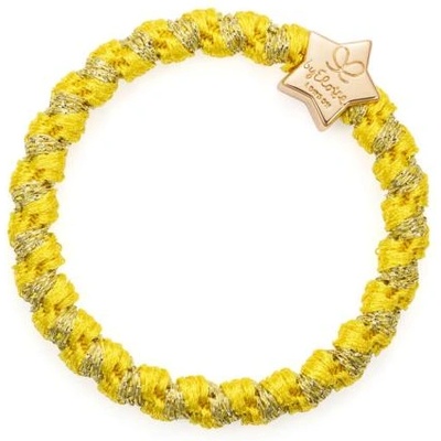By Eloise London Woven Gold Star гривна / ластик за коса цвят жълт