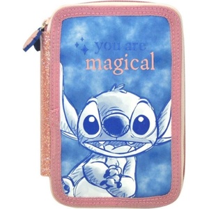 Kids Licensing Ученически несесер с пособия Kids Licensing - Stitch, с 2 ципа (ST00024)