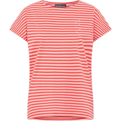 ELBSAND Дамска тениска ELBSAND Women's Selma T-shirt - Grenadine / Papaya (916-4722-0912)