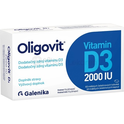 Curtis Health kapsúl Oligovit Vitamín D3 2000 IU 60 ks