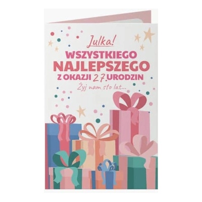 Fotopřání Všechno nejlepší k narozeninám, 10x15 cm - 337743