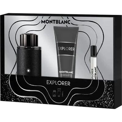 Mont Blanc Explorer Подаръчен комплект за мъже Размер EDP 100 ml + душ гел 100 ml + EDP 7.5 ml