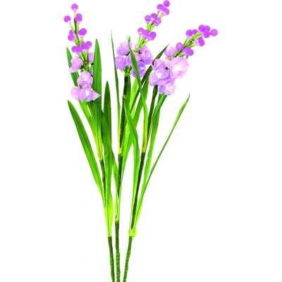 Umělá květina Arum růžová LED květiny, s bílými LED, 3 ks, 85 cm