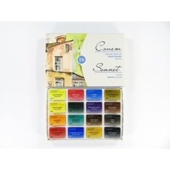 Sonet 16 karton Nevskaya Palitra akvarel malba kostička