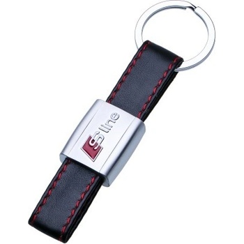 Prívesok na kľúče AUDI S line s červeným prešitím