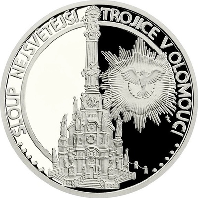 Česká mincovna platinová mince UNESCO Sloup Nejsvětější Trojice v Olomouci proof 1 oz – Zboží Mobilmania