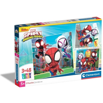 Clementoni 3x48ч. Пъзел Spidеy and His Amazing Friends