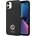 GUESS Кейс Guess GUHCN614DGPK за iPhone 11 / Xr, черен, Silicone Logo Strass 4G (3666339148386)