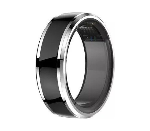 CUBE1 Smart Ring veľkosť 8 čierny
